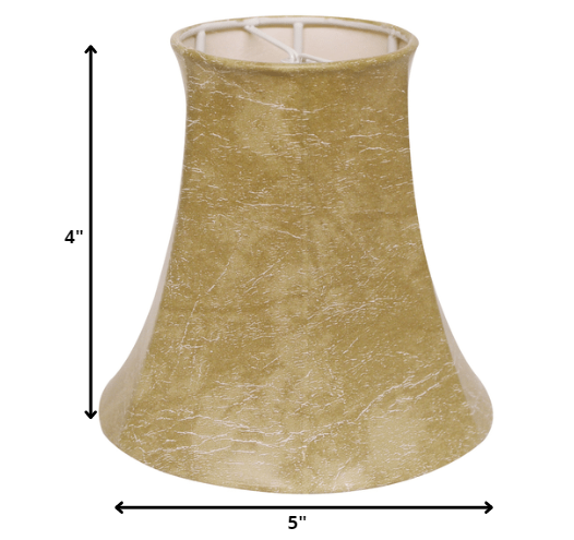 HomeRoots 5" Parchment Faux Chandelier Lampshades in Set of 6