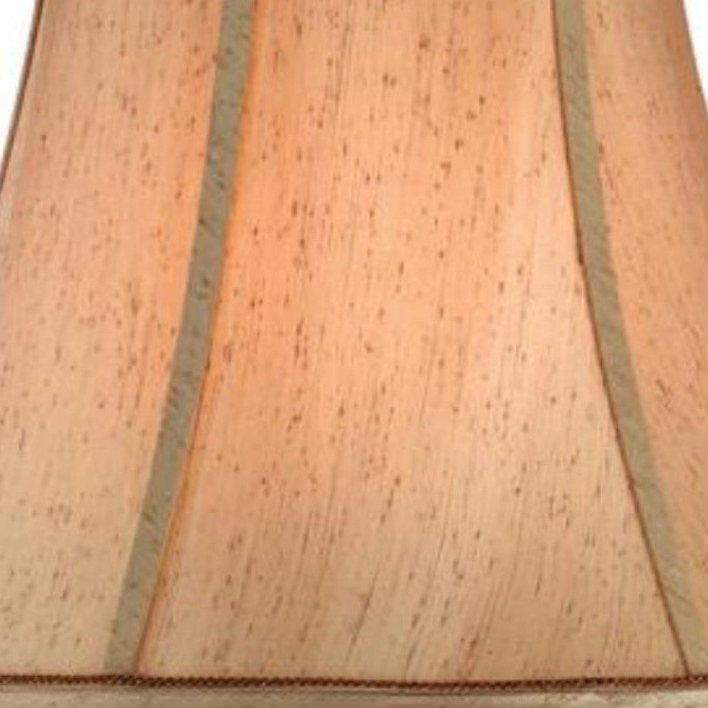 HomeRoots Antique Inspired Table Lamp With Linen Shade in Brown Finish