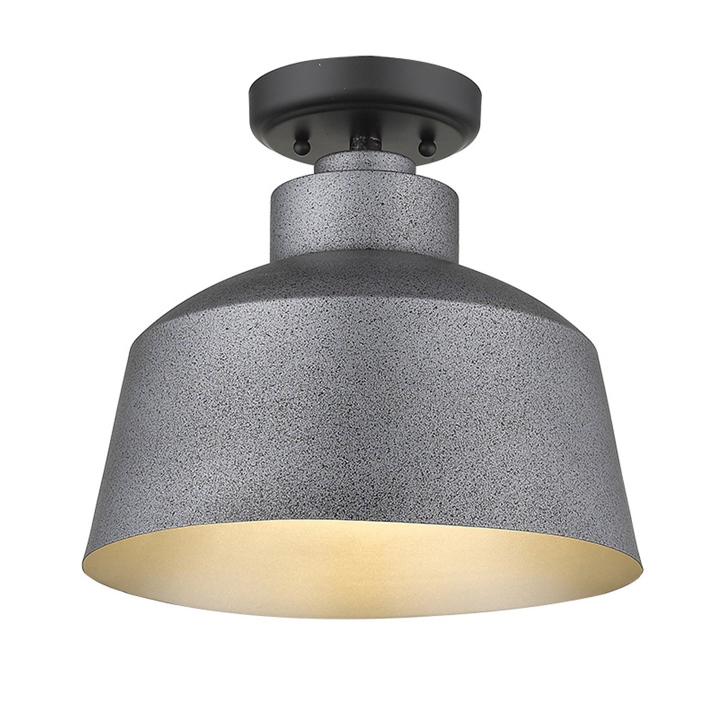 HomeRoots Barnes 1-Light Convertible Pendant in Gray Finish