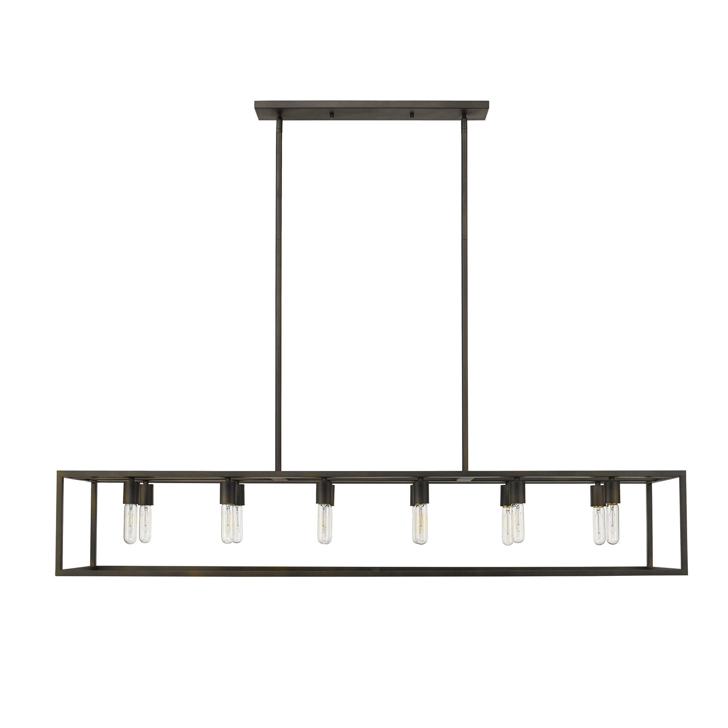HomeRoots Cobar 12-Light Island Pendant In Oil Rubbed Bronze Finish