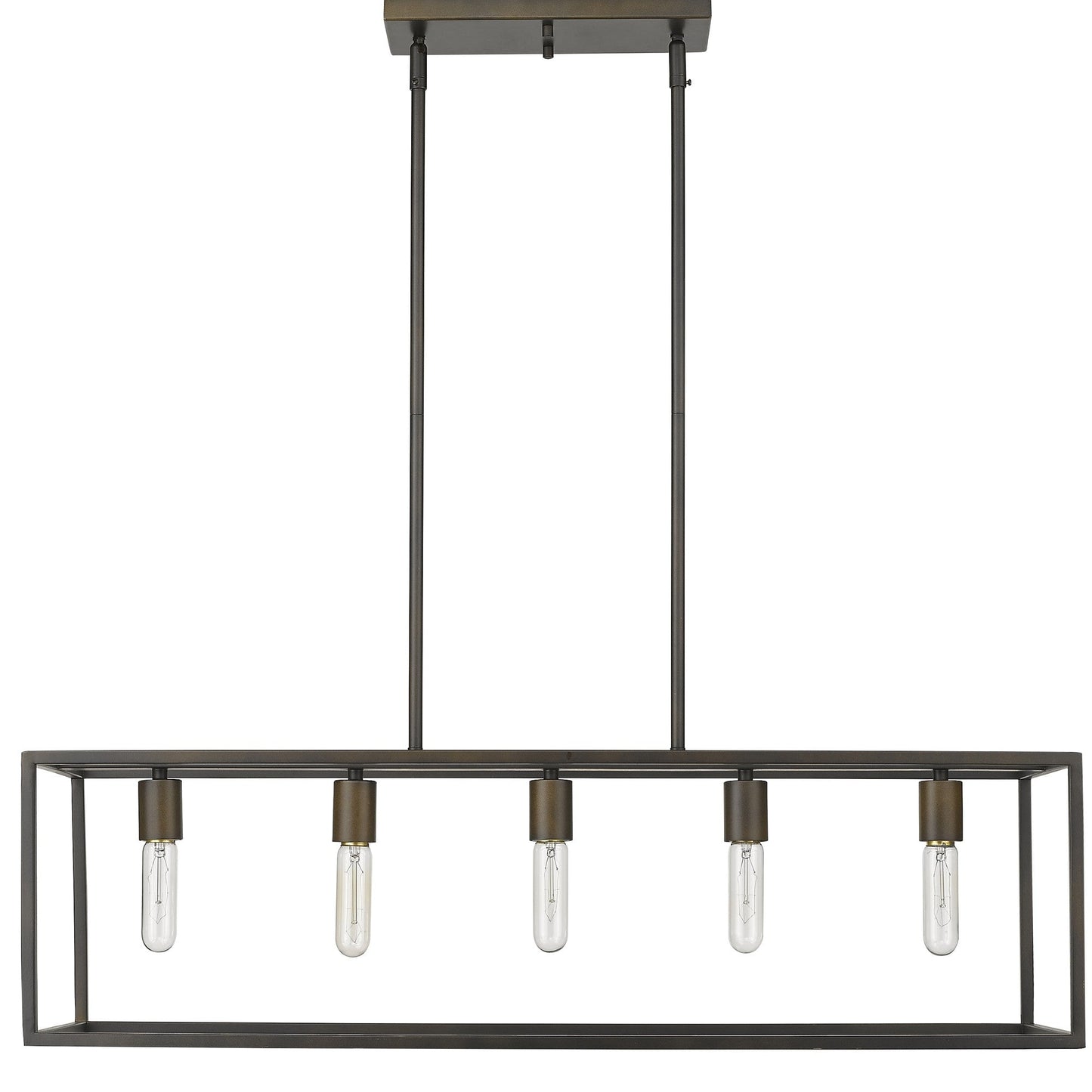 HomeRoots Cobar 5-Light Island Pendant in Oil Rubbed Bronze Finish
