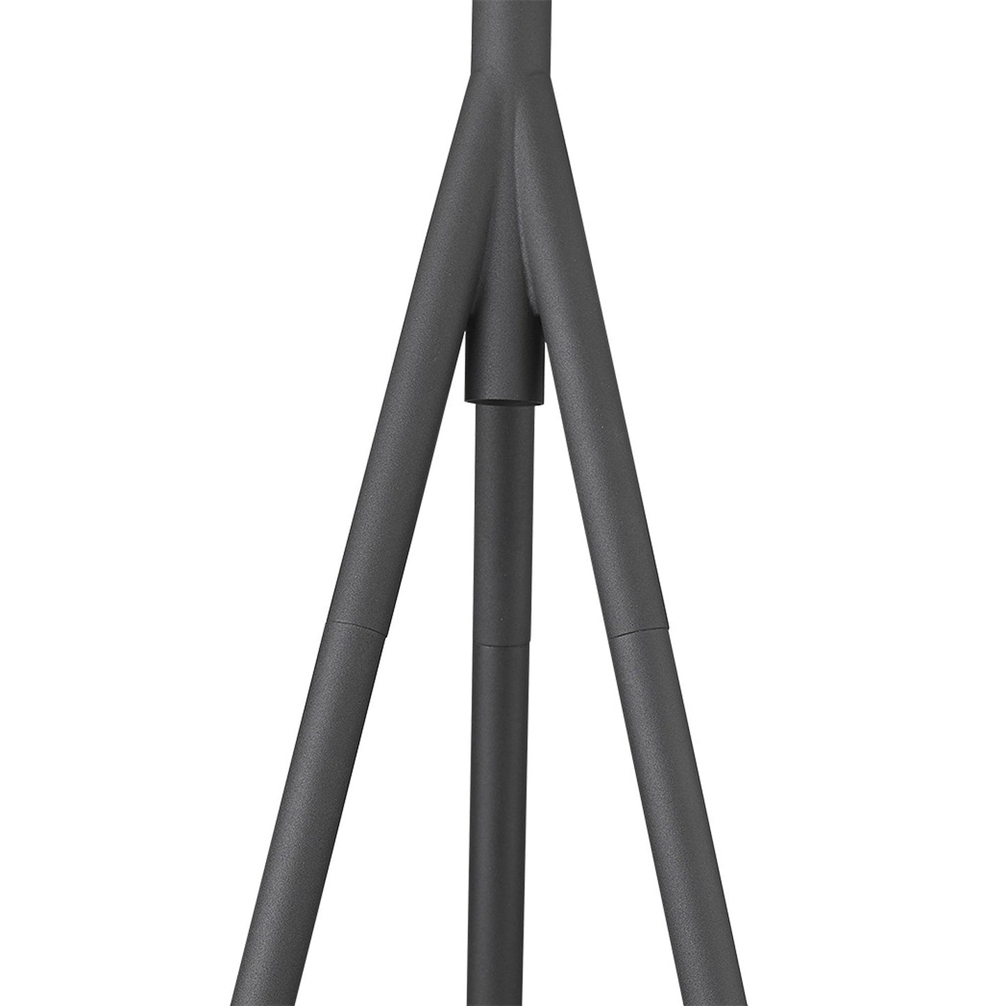 HomeRoots Faza 1-Light Floor Lamp in Matte Black Finish