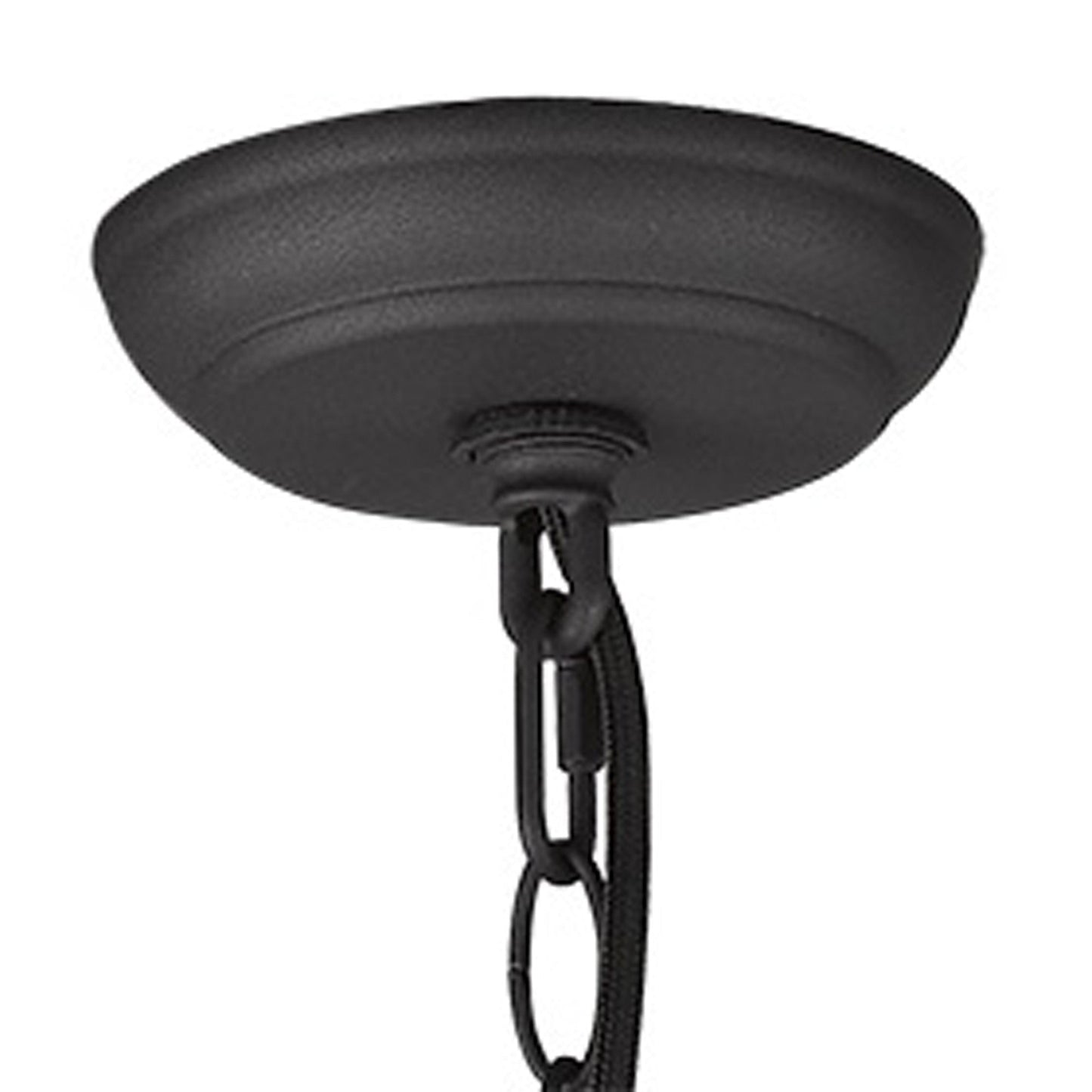 HomeRoots Faza 1-Light Pendant in Matte Black Finish