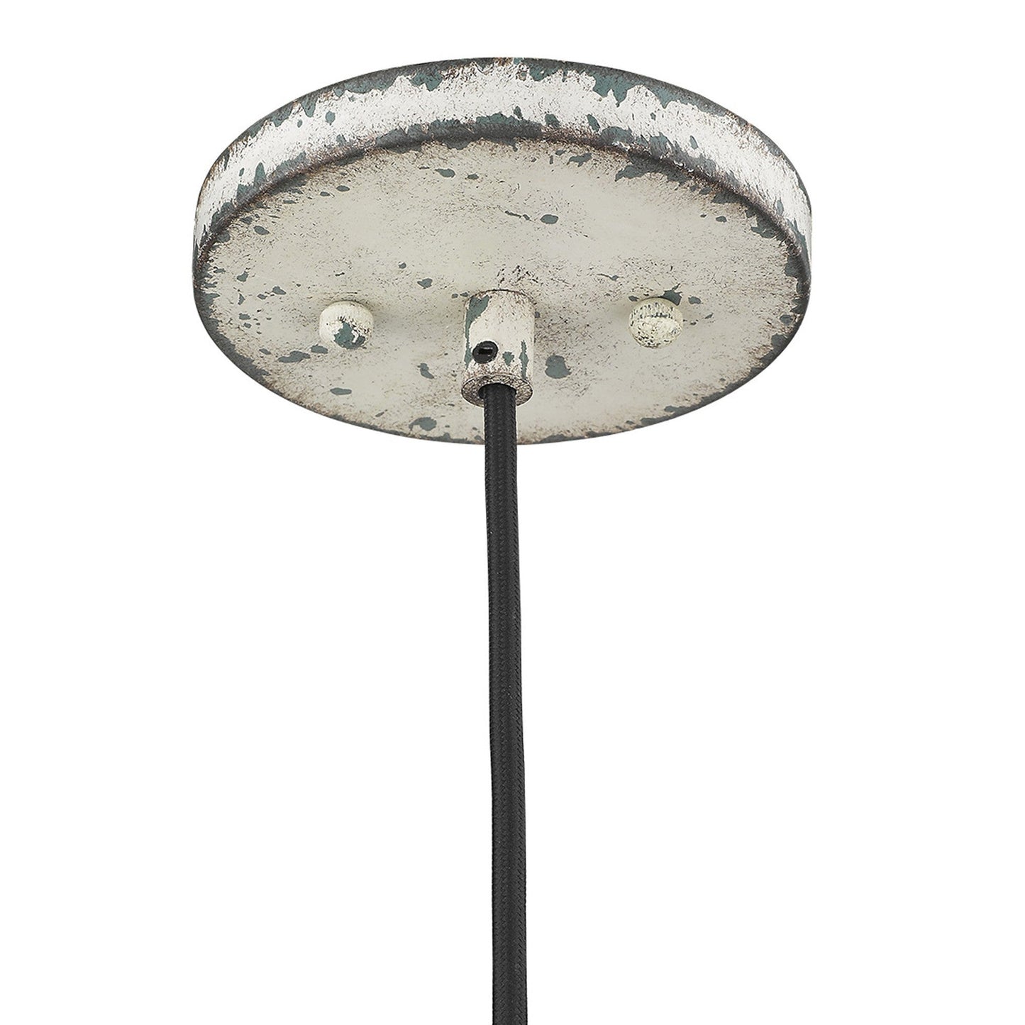 HomeRoots Iris 1-Light Pendant in Aged Ivory Finish