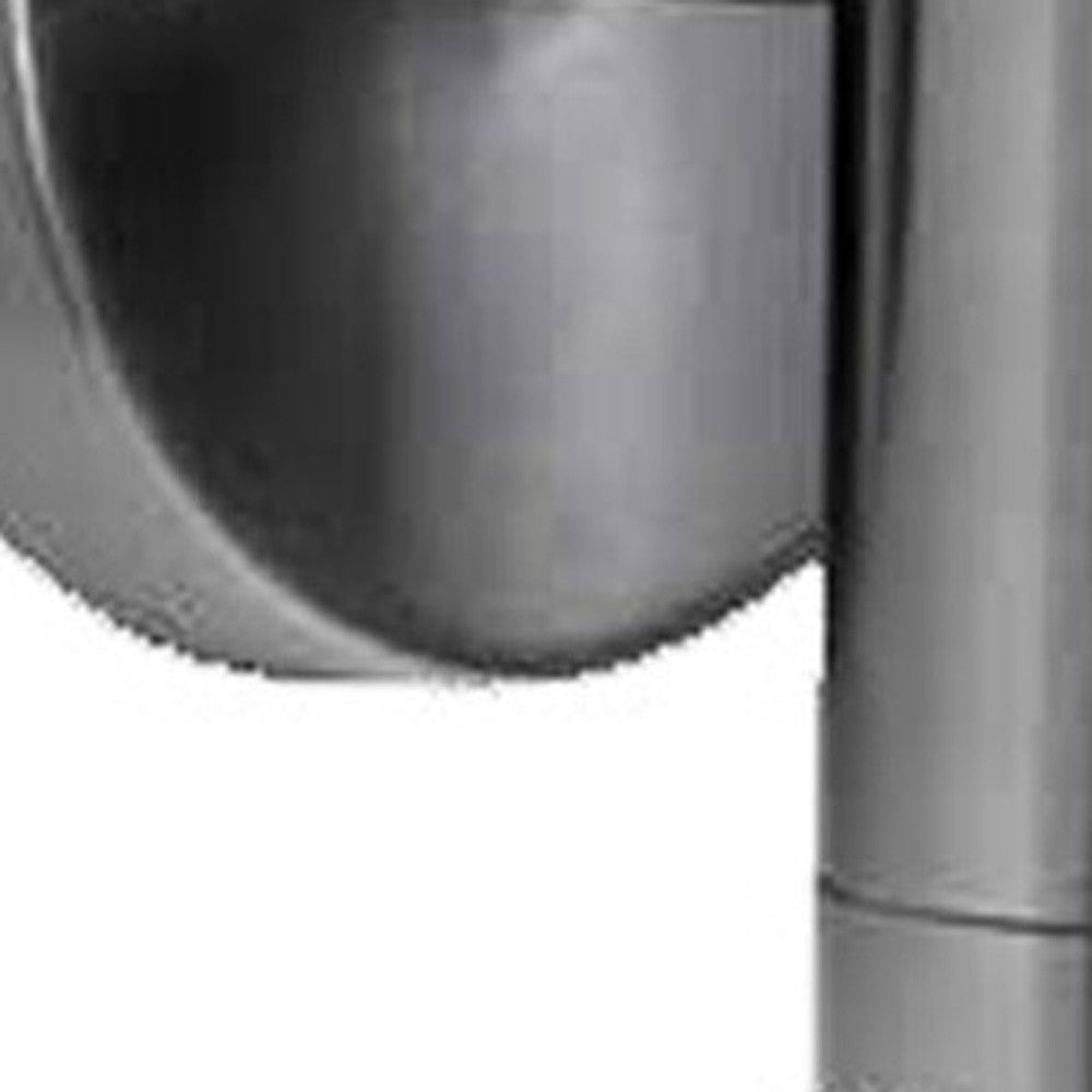 HomeRoots LED One Light Outdoor Can Shape Wall Sconce With Stainless Steel Finish
