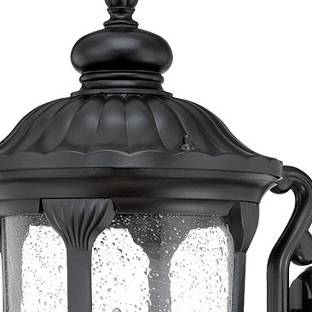 HomeRoots Laurens 3-Light Wall Light in Matte Black Finish