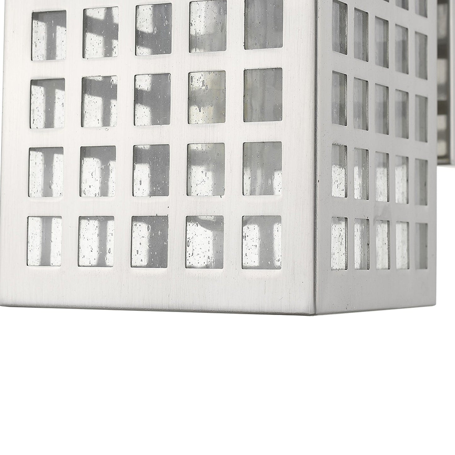 HomeRoots Letzel 1-Light Wall Light in Satin Nickel Finish
