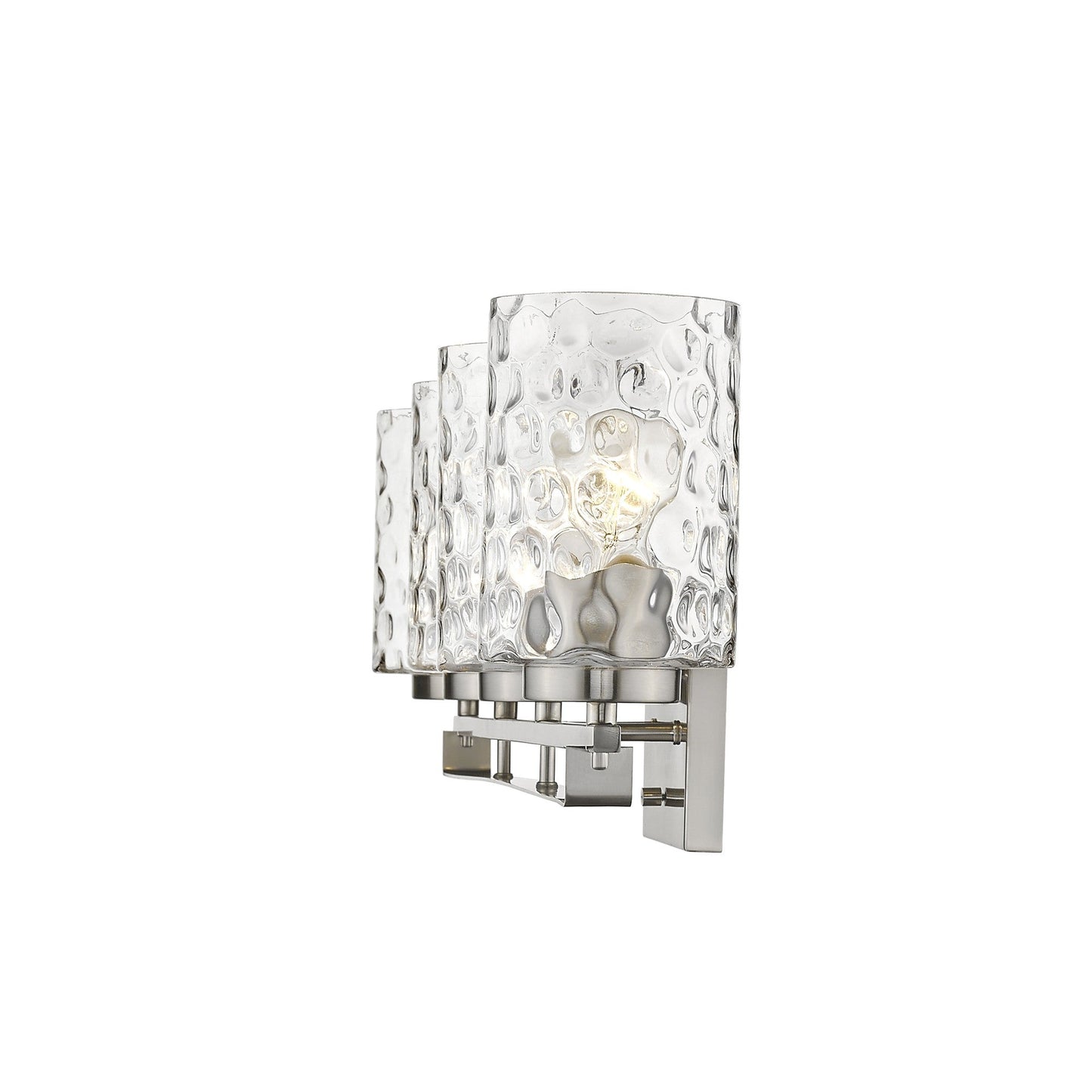 HomeRoots Livvy 4-Light Vanity With Satin Nickel Finish