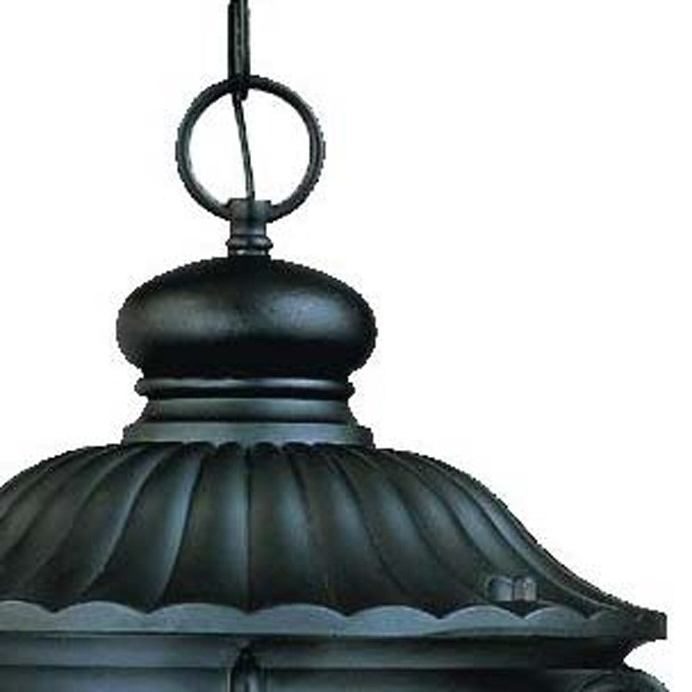 HomeRoots Naples 3-Light Hanging Light in Matte Black Finish
