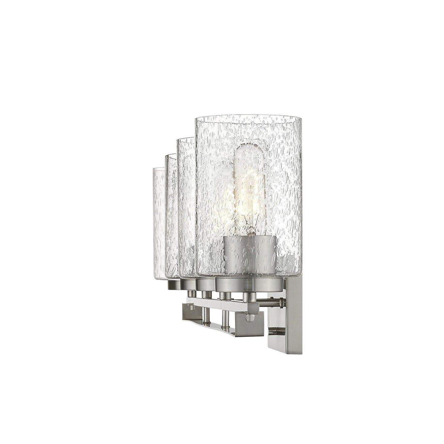 HomeRoots Orella 4-Light Vanity Lighting in Satin Nickel Finish