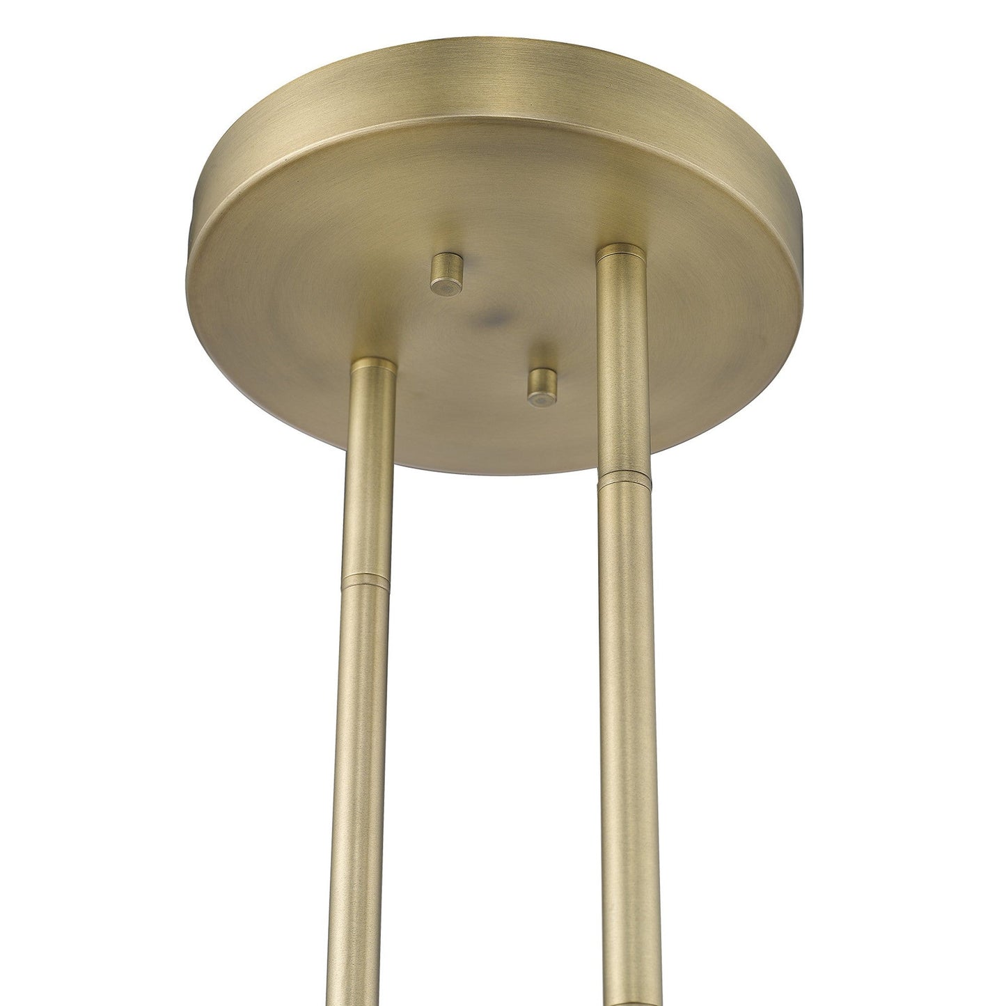 HomeRoots Perret 2-Light Pendant With Aged Brass Finish