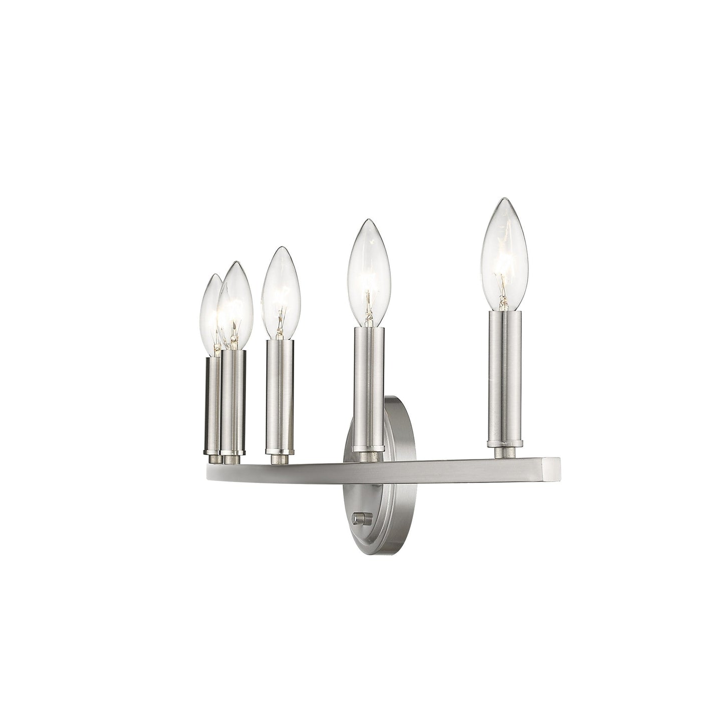 HomeRoots Sawyer 5-Light Vanity Lighting in Satin Nickel Finish