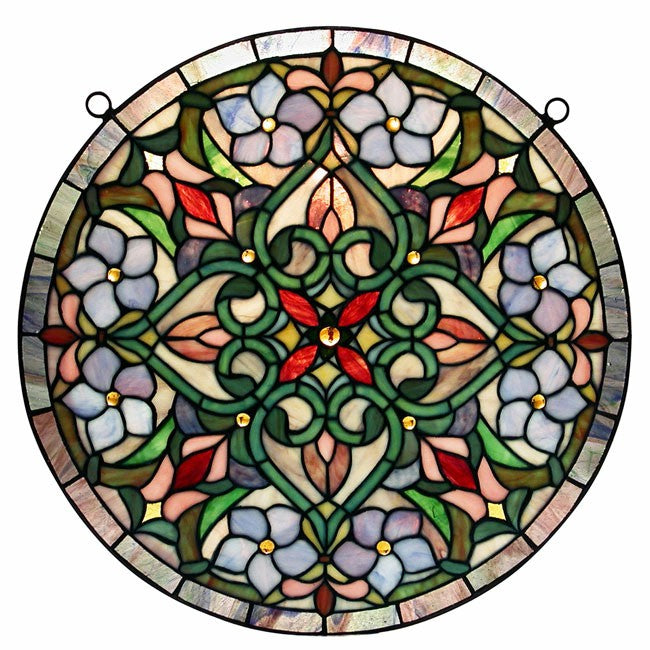 HomeRoots Tiffany Hanging Window Panel