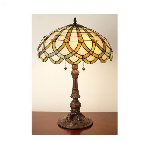 HomeRoots Tiffany-Style Ribbon Table Lamp In Bronze Finish