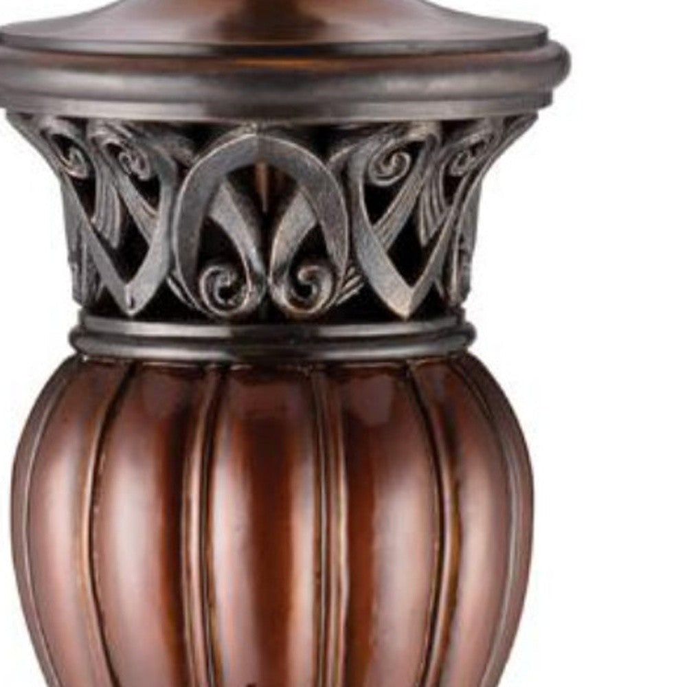 HomeRoots Traditional Roman Style Table Lamp With Bronze Finish