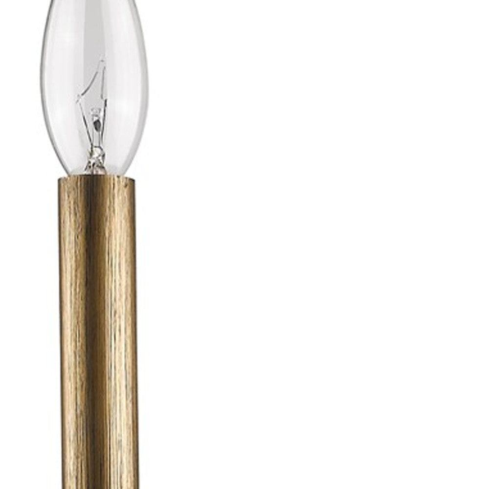 HomeRoots Wall Sconce With Crystal Accent in Light Gold Finish