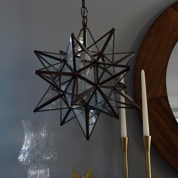 Hometown Evolution 18" Clear Glass Star Lights