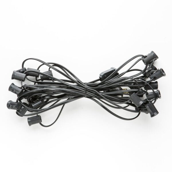 Hometown Evolution C7 25 Foot Black String Light