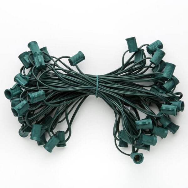Hometown Evolution C7 50 Foot Green String Light