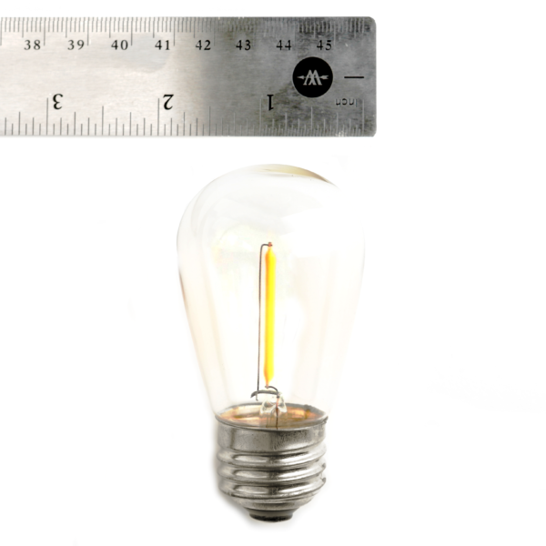 Hometown Evolution E26 Commercial 24 Foot String Light Set with Suspended S14 LED Filament Light Bulbs