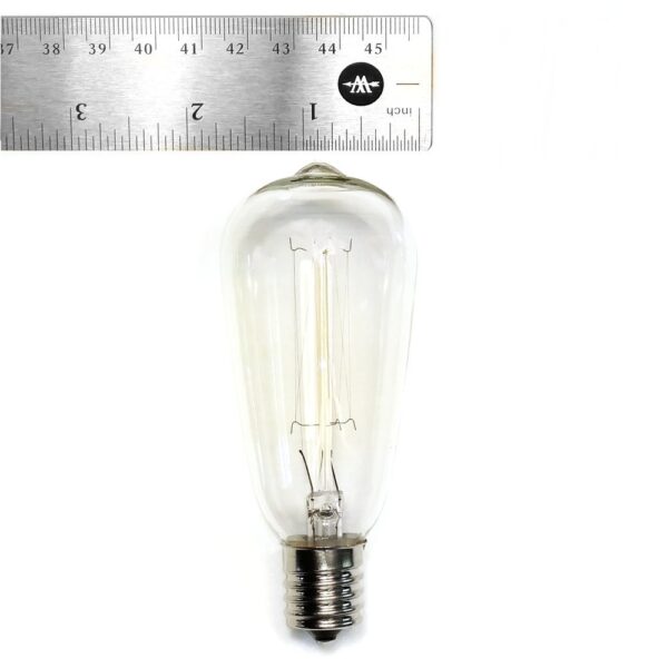 Hometown Evolution ST40 Lantern Edison Light Bulb with C9-E17 Base (Box of 25)
