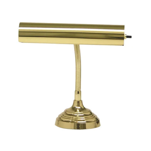 House of Troy Advent 11.5"H Polished Brass Desk/Piano Lamp