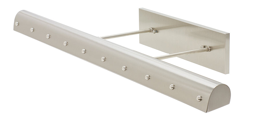 House of Troy Classic Traditional 36" Satin Nickel with Polished Nickel Accents Picture Light with Ball Motif