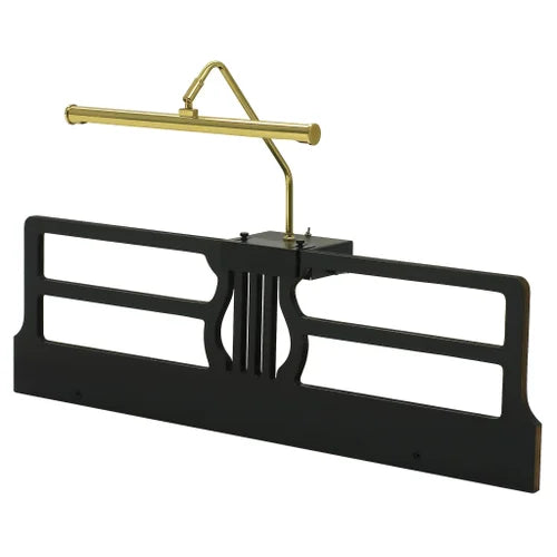 House of Troy Concert Battery Operated LED Polished Brass Piano Lamp