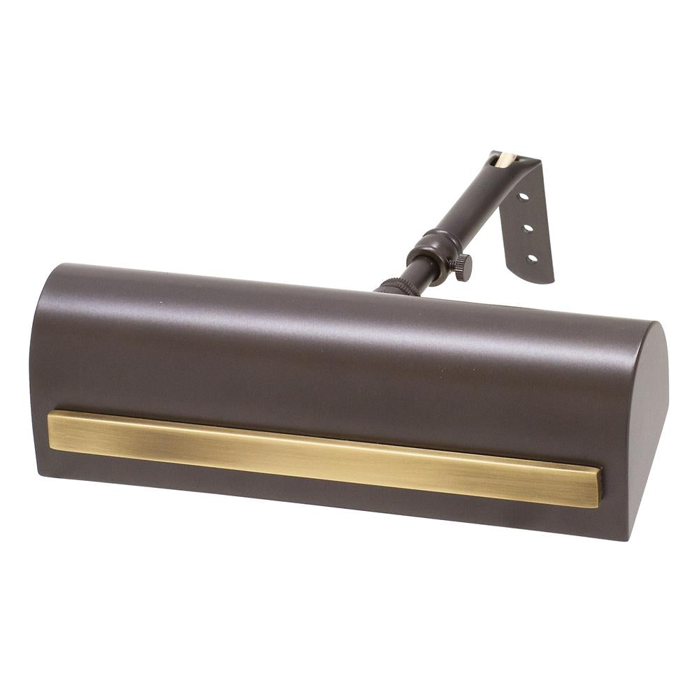 House of Troy Custom Picture Lights 8" Satin Nickel with Polished Nickel Accents Picture Light with Strap Motif