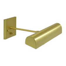 House of Troy Direct Wire Classic Traditional 14" Satin Brass Picture Light