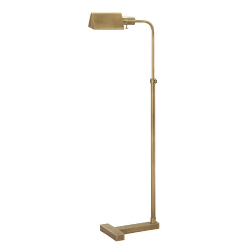 House of Troy Fairfax Adjustable Pharmacy Antique Brass Floor Lamp