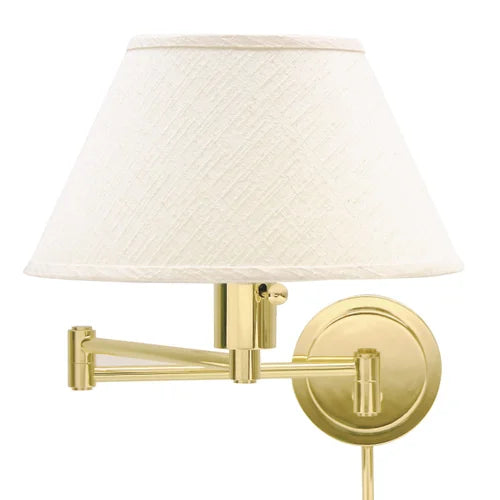 House of Troy Home Office Swing Arm Polished Brass Wall Lamp WS14-61
