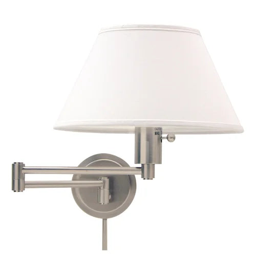 House of Troy Home Office Swing Arm Satin Nickel Wall Lamp WS14-52