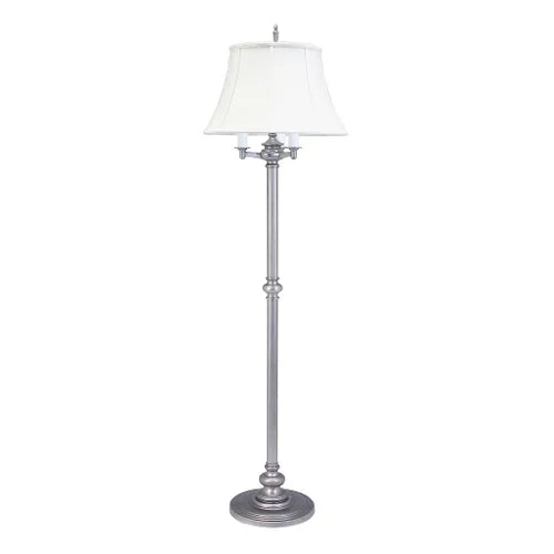 House of Troy Newport Six-Way 66" Pewter Floor Lamp