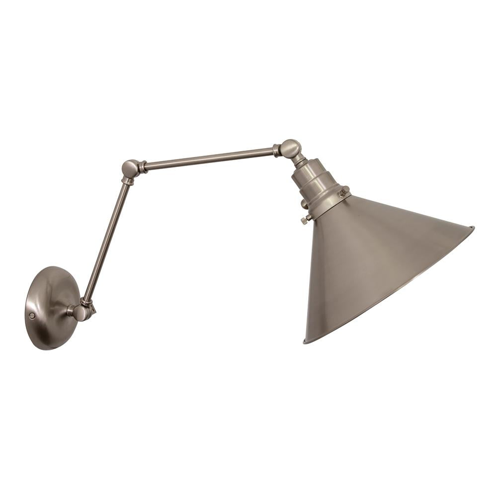 House of Troy Otis 10 Double Arm Satin Nickel Wall Lamp