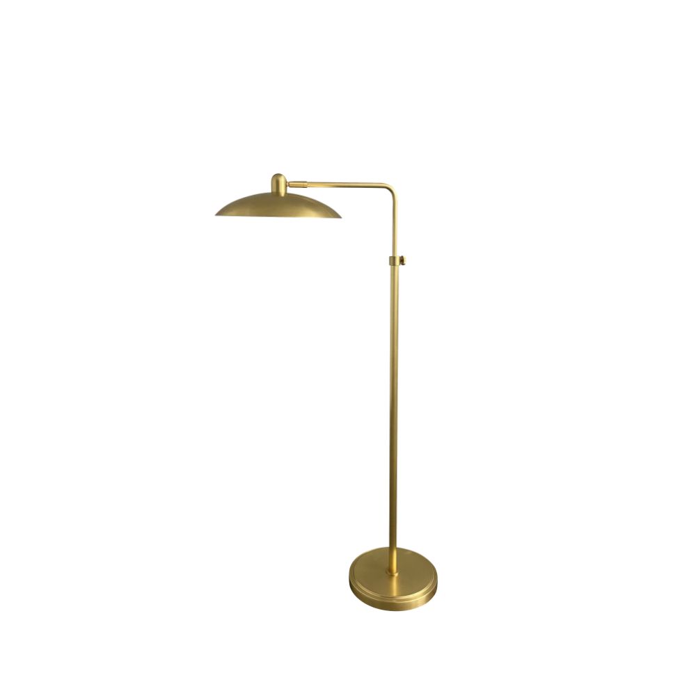 House of Troy RL200 Ridgeline 12" Natural Brass Floor Lamp