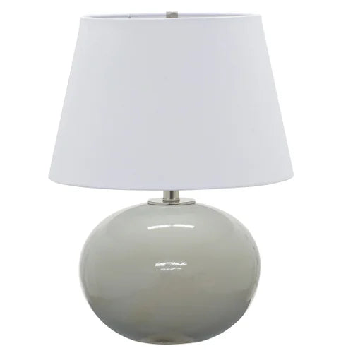 House of Troy Scatchard Stoneware 22" Gray Gloss Table Lamp