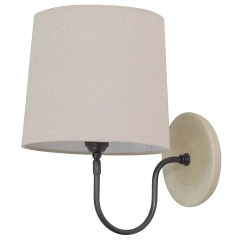 House of Troy Scatchard Stoneware Oatmeal Wall Lamp