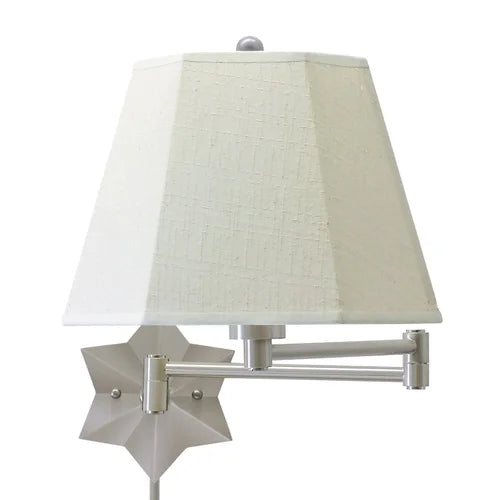 House of Troy Swing Arm Antique Silver Wall Lamp WS751-AS