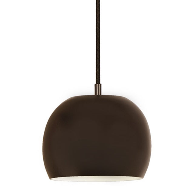JVI Designs Bristol Oil Rubbed Bronze Small Hanging Pendant Lighting With Round Shade