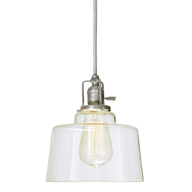 JVI Designs Union Square Buffy Satin Nickel 1-Light Hanging Pendant Li ...