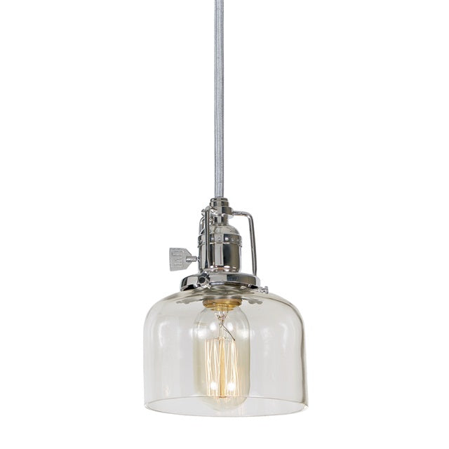 JVI Designs Union Square Shyra Polished Nickel 1-Light Hanging Pendant ...