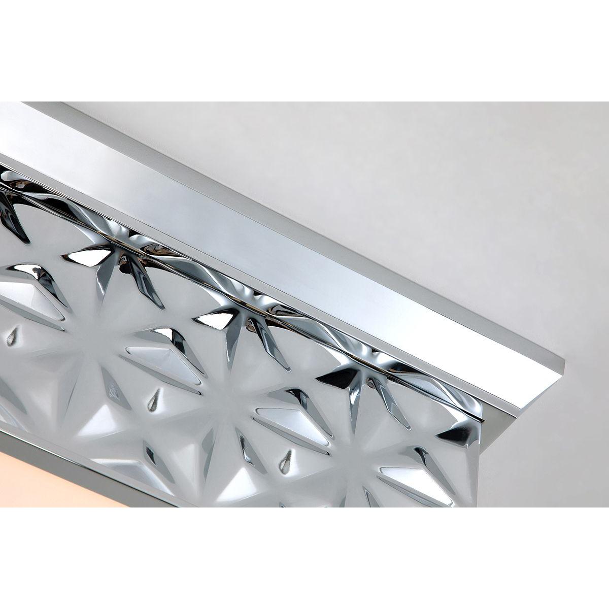 Lucas & McKearn Alpha 15" Square Polished Chrome Flush Mount Lighting With Creamy White Glass Shade
