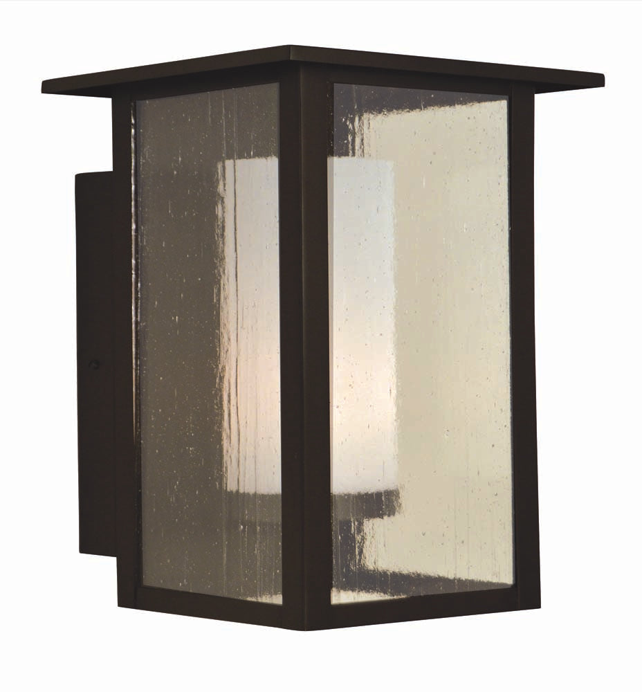 Arroyo Craftsman Meredith 10" Bronze High Wall Mount With Aerolite Glass