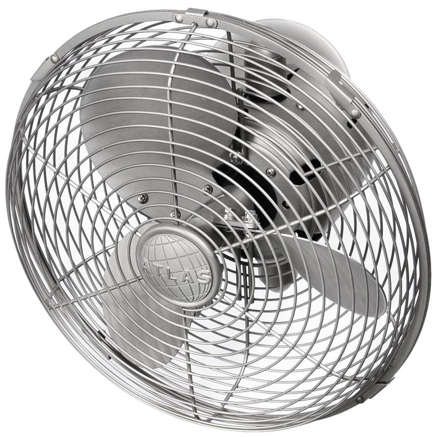 Matthews Fan Company Atlas 13" Brushed Nickel Aluminum Fan Head Set With Safety Cage