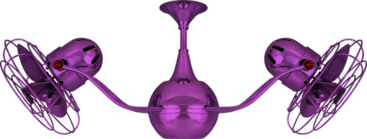 Matthews Fan Company Matthews-Gerbar Vent-Bettina 42" Light Purple Rotational Ceiling Fan With Aluminum Blade In Ametista Finish