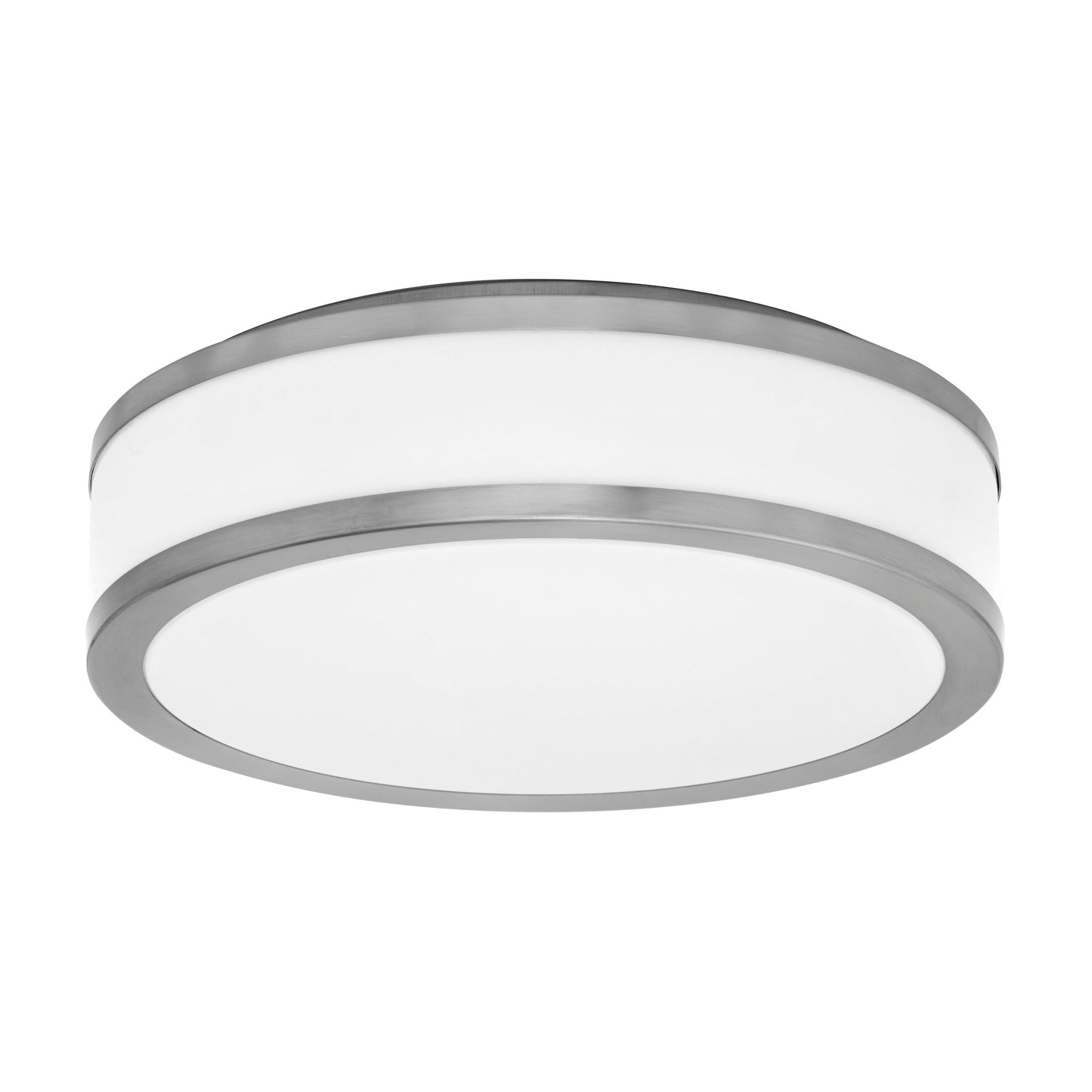 Medallion Lighting Azure 16" Brushed Steel 2-Light Damp Rated Flush Mount Ceiling Light