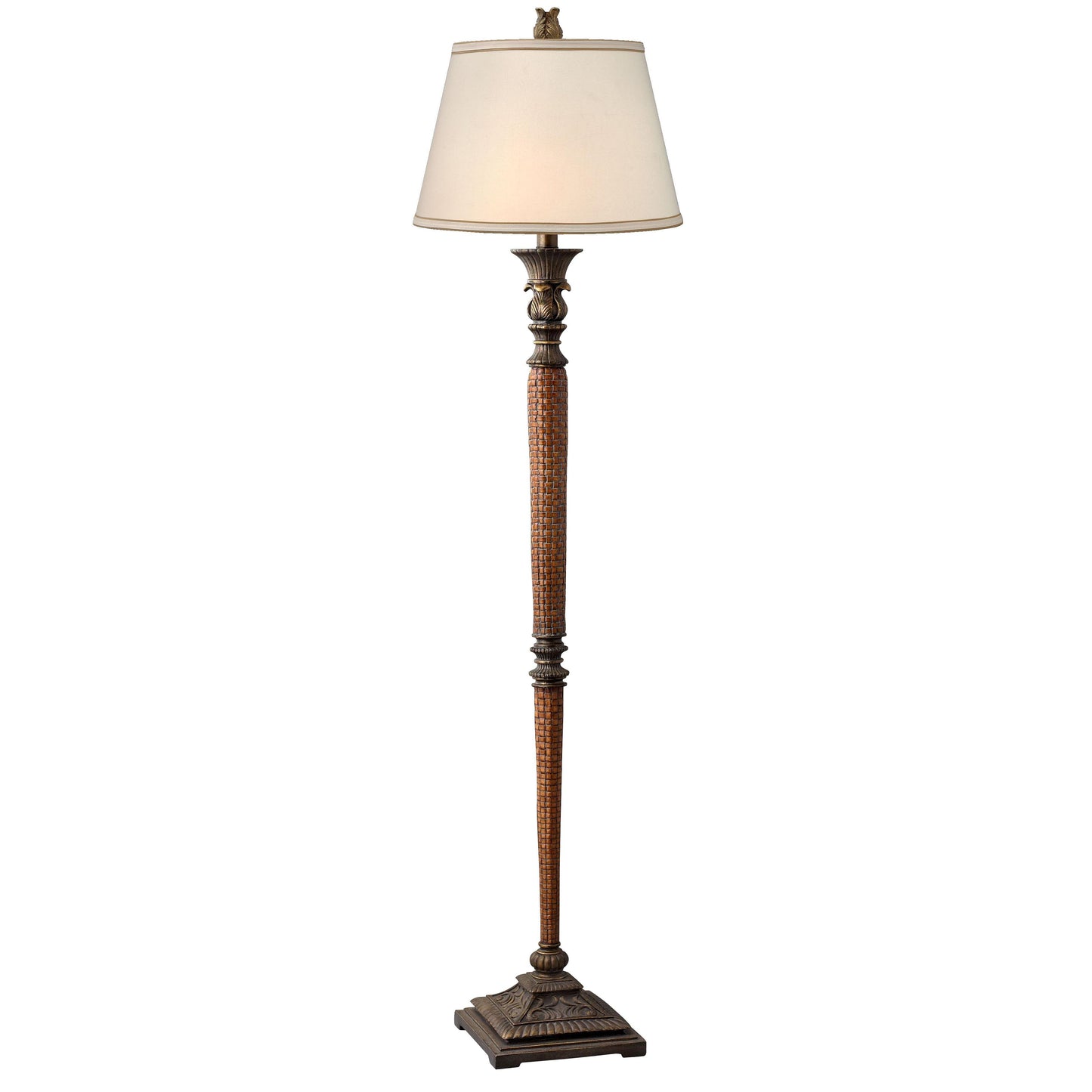 Medallion Lighting British Colonial 60" Old Bronze Resin Floor Lamp