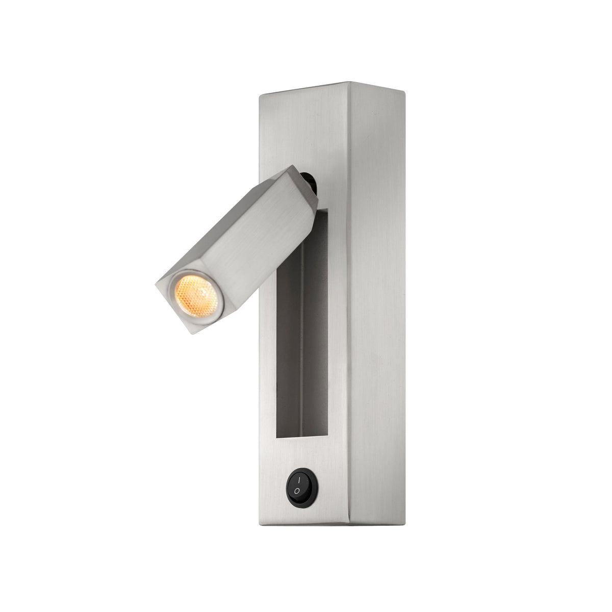 Medallion Lighting Corporation 7" Brushed Steel LED Adjustable Headboard Light