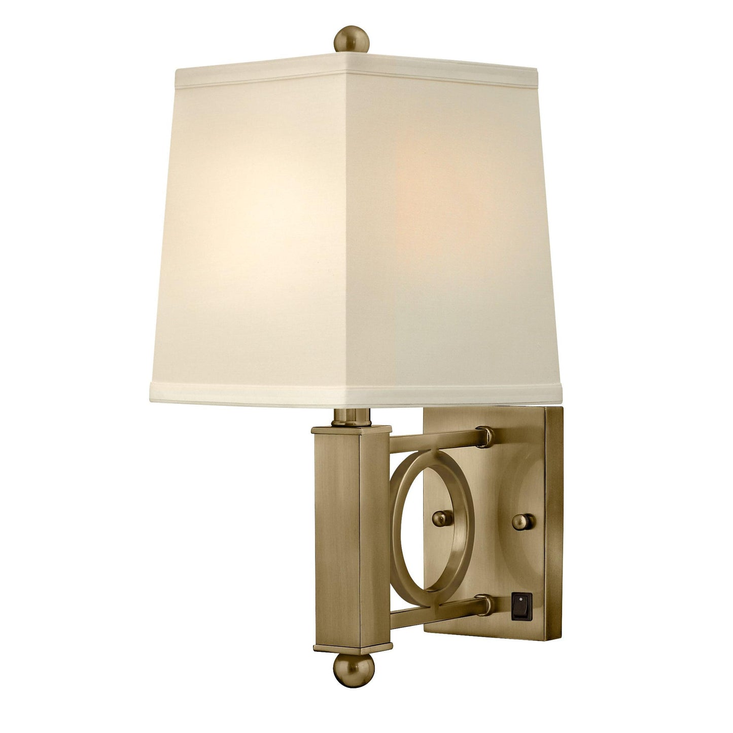Medallion Lighting Key Collection 18" Satin Antique Brass Steel Single Wall Lamp